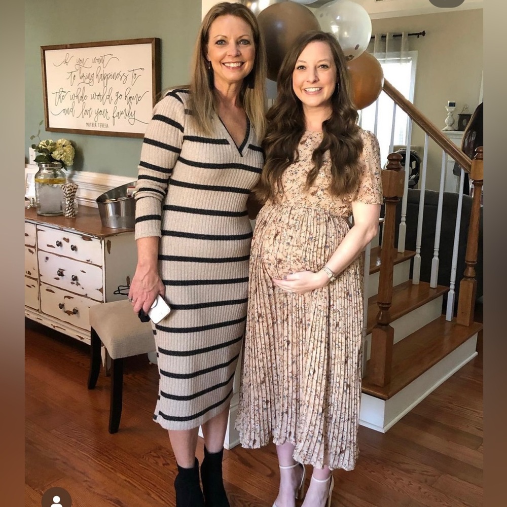 Pinkblush Maternity Pleated Dress
